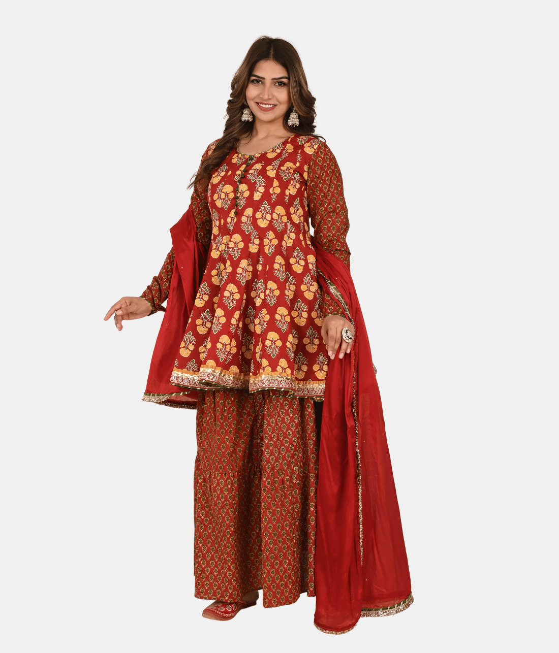 Anarkali Flaired Skirt Set