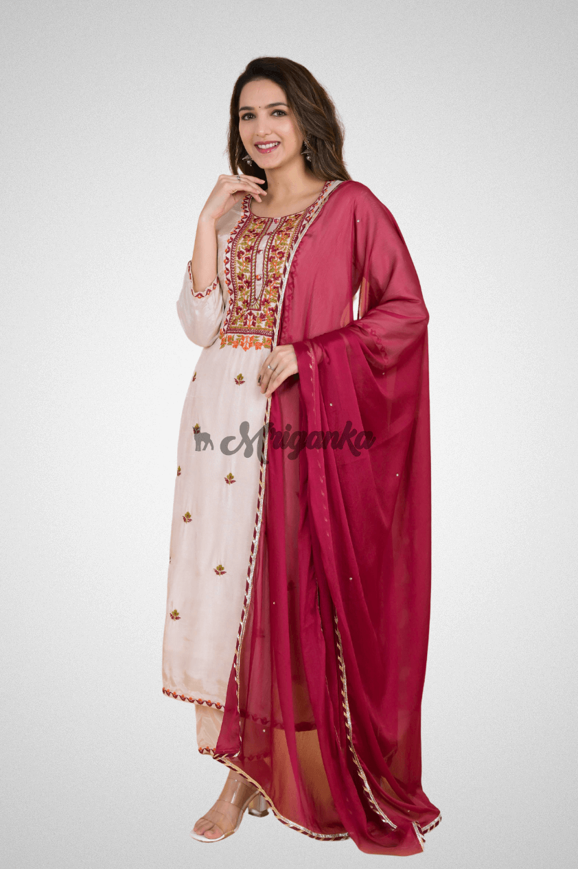 Buy Exquisite Russian Silk Kurta Sets Online at Mriganka