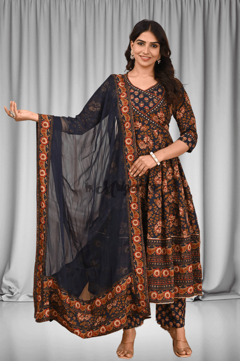 Anarkali Suit Set | Bijiya & Hand Work- Buy at Mriganka