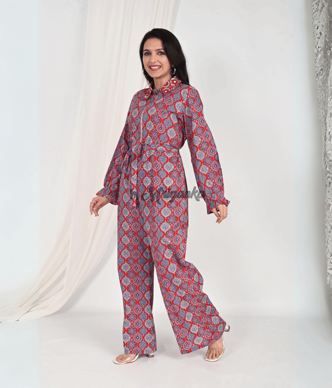 Collared Jump Suit