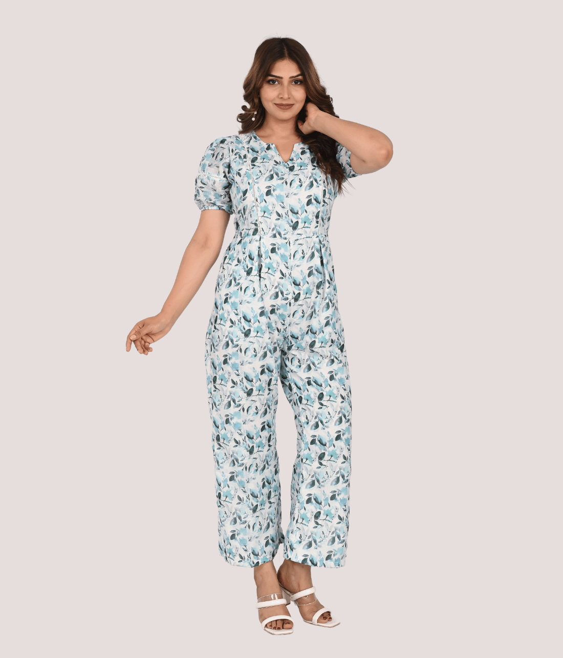 Shop Stylish Linen Jumpsuits with Lace Embellishments from Mriganka