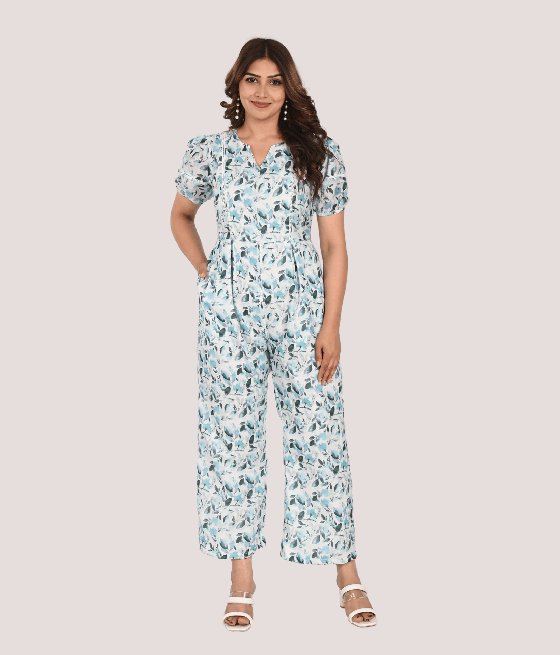 Linen Jumpsuit with Lining