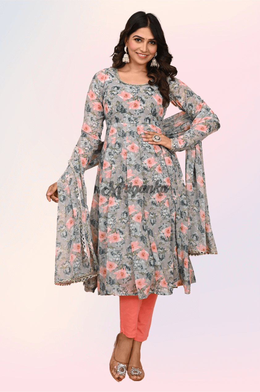 Anarkali Dupatta Set
