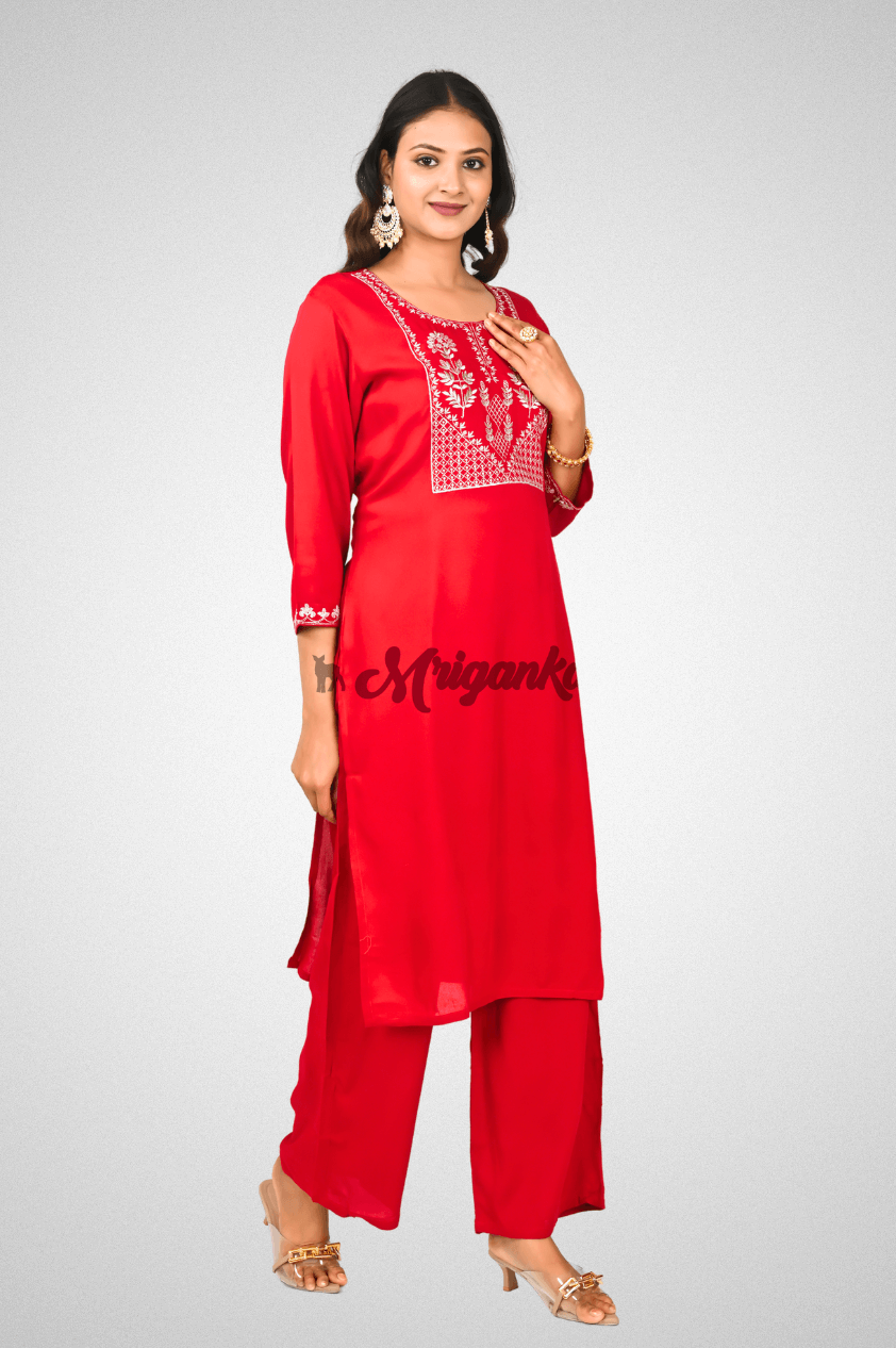 Straight Kurta Pant Set